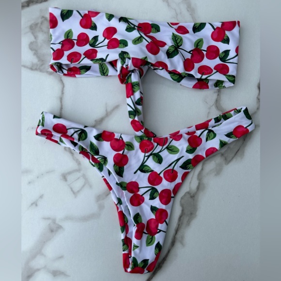 Like New Cherry 🍒 Bikini Size Small swimsuit set - Picture 5 of 9